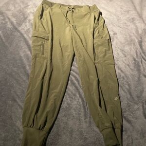 Green comfortable pants